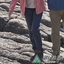 【ATUNAS 歐都納】女款SOFTSHELL防風保暖刷毛長褲A1PA2417W- L 深藍