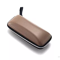 seoul show首爾秀 掛帶荔枝紋PU皮防壓墨鏡老花近視太陽眼鏡盒  卡其