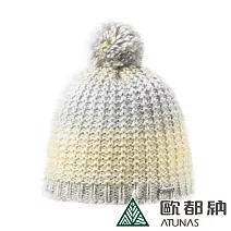 【ATUNAS 歐都納】石墨烯羊毛保暖帽/毛帽/針織帽A1AH2405N- 燕麥