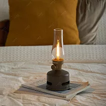 日本 MoriMori LED Lantern Speaker 煤油燈藍牙音響 S2 焦茶棕