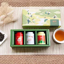 T2【聖誕茶葉禮盒】無藏_愉悅茶山精緻3入小茶禮-甜潤款 (金萱烏龍+高山烏龍+白毫烏龍)*1組
