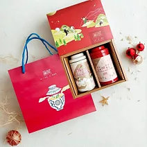 P1聖誕公益【無藏】開花茶綜合3顆高罐二入禮盒組(紅盒)