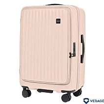 【Verage】24吋商旅漫漫系列前開式旅行箱/行李箱(芭蕾粉) 24吋 粉