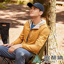 【ATUNAS 歐都納】男款石墨烯微暖輕量連帽外套A1GA2315M- 2XL 琥珀棕