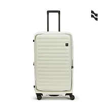 【LOJEL】升級版 CUBO FIT 29.5吋 前開式擴充 防盜防爆 雙齒拉鍊箱 亞麻白