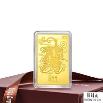 【點睛品】招財貔貅 珍藏黃金金片_計價黃金(50克)