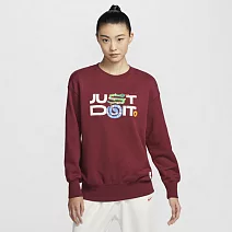 NIKE AS W NSW OS CREW 女 圓領套頭衫-HV8462677 M 紅色