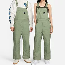 NIKE AS U NK SB OVERALL SOLID 男女休閒長褲-綠-FN2586386 XL 綠色