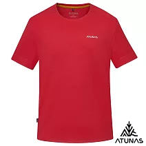【ATUNAS 歐都納】男款POLARTEC DELTA吸濕排汗透氣快乾短袖T恤/大尺碼A1TS2502M- M 紅