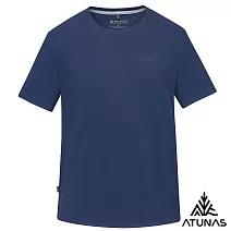 【ATUNAS 歐都納】男款POLARTEC DELTA吸濕排汗透氣快乾短袖T恤/大尺碼A1TS2502M- M 藏青