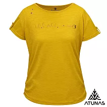 【ATUNAS 歐都納】女款吸濕排汗透氣短袖T恤A8TS2505W- S 黃