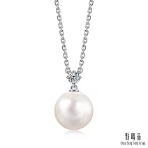 【點睛品】La Pelle 日本Akoya珍珠 18K金鑽石項鍊