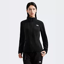 The North Face W 100 GLACIER FZ - AP 女刷毛外套-NF0A8DFE4H0 M 黑色