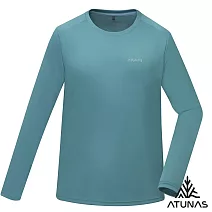 【ATUNAS 歐都納】男款輕薄透氣抑菌抗臭長袖排汗T恤/大尺碼A6TS2519M*- M 森林綠