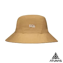 【ATUNAS 歐都納】中性款漁夫帽/遮陽帽/防曬帽/輕量防潑水A6AH2504N- 琥珀棕
