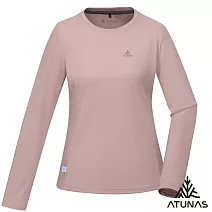 【ATUNAS 歐都納】50週年限定款 女款輕薄透氣抑菌抗臭長袖排汗T恤A6TS2522W*- S 霧粉