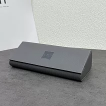 seoul show首爾秀 全鐵立體三角皮質硬殼防壓墨鏡老花近視太陽眼鏡盒  灰色