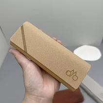 seoul show首爾秀 全鐵橫紋皮質硬殼防壓墨鏡老花近視太陽眼鏡盒  卡其