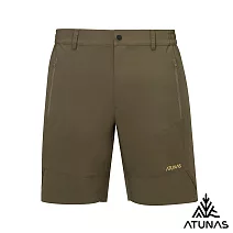 【ATUNAS 歐都納】男款彈性透氣五分褲/短褲/A8PAGZ01M*- M 深棕