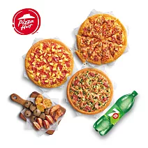 必勝客 鬆厚1大2小比薩哈小拼套餐