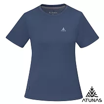 【ATUNAS 歐都納】50週年限定款 女款輕薄透氣抑菌抗臭短袖排汗T恤/圖T/大尺碼 A6TS2524W*- S 深藍