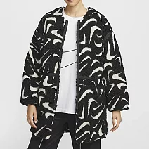 NIKE AS W NSW COZY HBR JKT 女 刷毛外套-FV8026010 XS 黑色