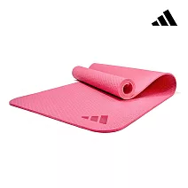 Adidas 環保壓紋瑜珈墊-10mm(六色) 活力粉