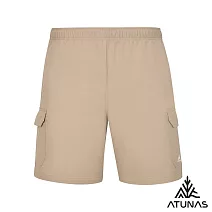 【ATUNAS 歐都納】男款透氣短褲/大尺碼A1PA2522M- M 卡其