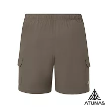 【ATUNAS 歐都納】男款透氣短褲/大尺碼A1PA2522M- M 橄綠