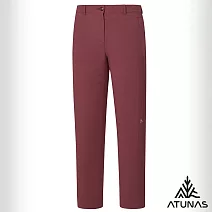 【ATUNAS 歐都納】女款蚊瘋不動彈性長褲A1PA2512W- S 石榴紅