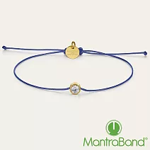 MANTRABAND 藍線單鑽手鍊 I AM SUPPORTED AND PROTECTED 支持保護力