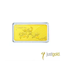 【Just Gold 鎮金店】寶島果宴-金柿如意 金條20g