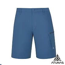 【ATUNAS 歐都納】男款透氣五分褲/休閒短褲/大尺碼A1PA2521M- M 墨藍