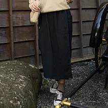 【ATUNAS 歐都納】女款工裝長褲裙A2PA2530W- M 黑