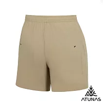 【ATUNAS 歐都納】女款休閒彈性短褲A1PA2527W- S 卡其