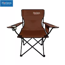 【Horizon 天際線】戶外輕便折疊野餐椅/露營椅/摺疊椅 焦糖棕