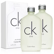 Calvin Klein 凱文克萊 CK one 中性淡香水(100ml)X2入