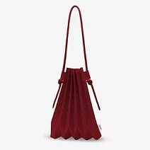 W&J繩結款｜Pavi studio 泰國新銳設計師.時尚W&J純色包.簡約設計.大容量.摺疊肩背包.100%總代理 J款酒紅色