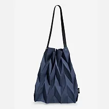 Pavi studio 泰國新銳設計師 摺疊肩背包 經典款-灰藍色