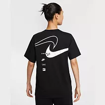 NIKE AS W NSW CLUB SS TEE OC SWOOSH 女短袖上衣-HQ1699010 M 黑色