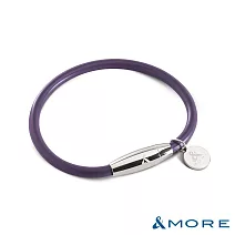 &MORE愛迪莫 Mega Power 經典鈦鍺手環  S  紫色