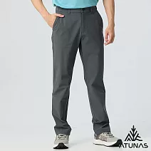 【ATUNAS 歐都納】男款都會彈性長褲/防曬涼感/大尺碼A1PA2524M- M 墨灰