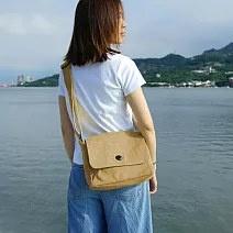 【蘑菇MOGU】May 斜背帆布包 褐土