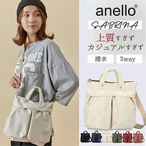 【日本anello】Sabrina系列 2WAY 輕機能迷你手提 斜背包｜日系防潑小包 象牙白