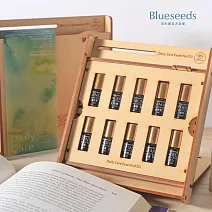 【Blueseeds 芙彤園】每日療癒滾珠精油 10 支組 (手工製作木盒)