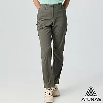 【ATUNAS 歐都納】女款防曬輕量彈性長褲/大尺碼A1PAGZ03W- S 軍綠