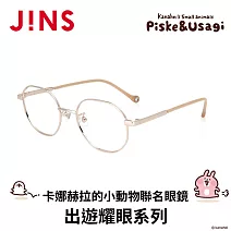 JINS x卡娜赫拉的小動物聯名眼鏡 出遊耀眼系列 (UMF-25S-165-398) 玫瑰金