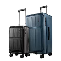 cctogo ∣ 26吋+20吋立可開煞車旅箱 多色選 26吋 煙幕藍+20吋探索黑