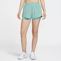 NIKE AS W NK ONE DF MR 3IN 2N1 SRT 女休閒短褲-DX6013017 S 綠色