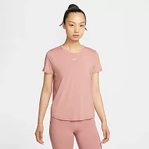NIKE AS W NK ONE CLASSIC DF SS TOP 女短袖上衣-FN2799685 S 粉紅色